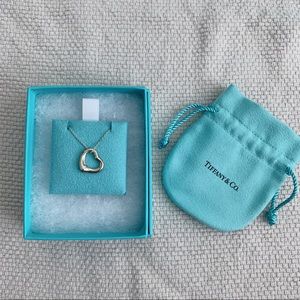 TIFFANY&CO OPEN HEART PENDANT 11mm